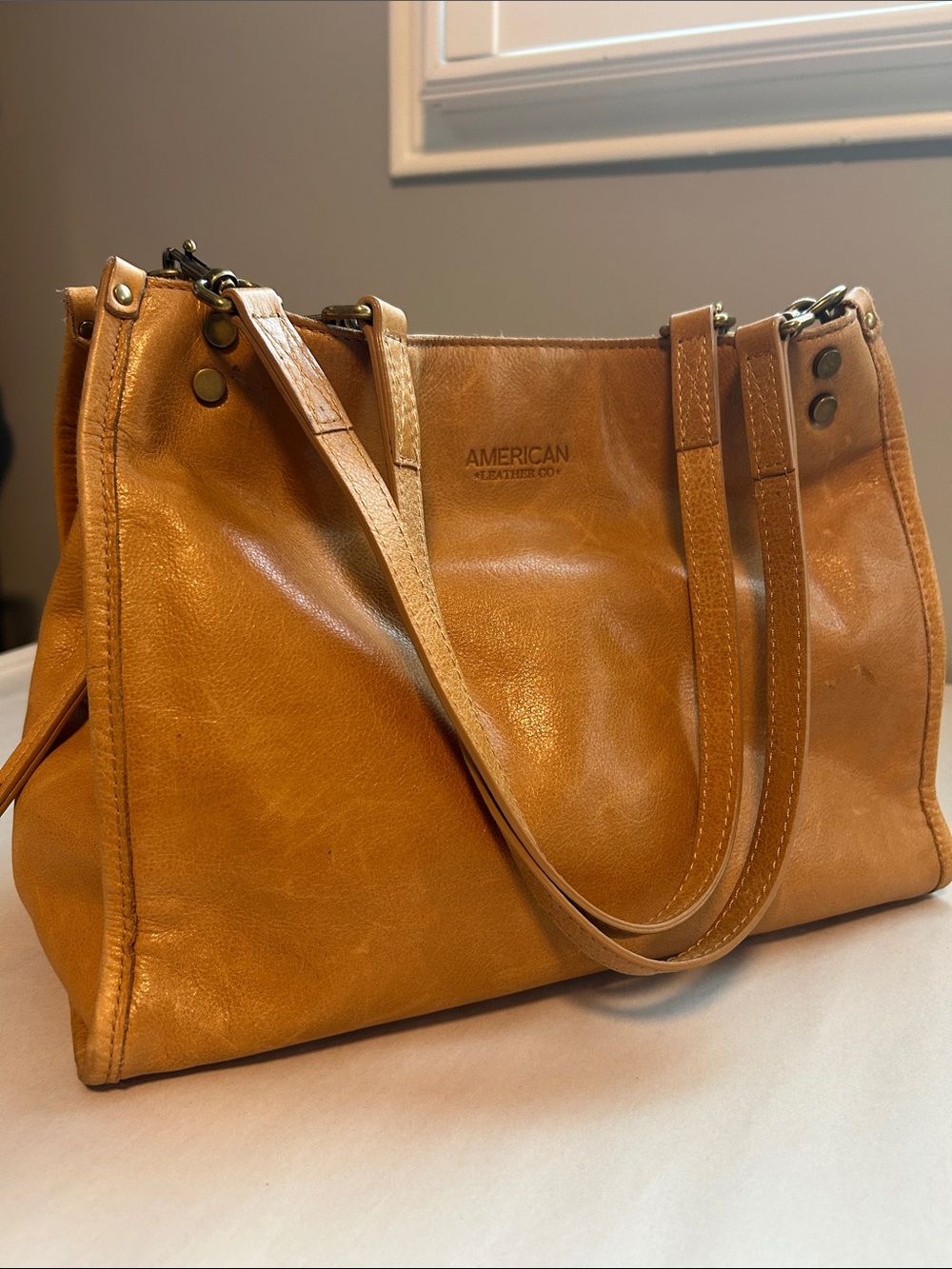 American Leather Co. Slouchy Leather Shoulder Bag